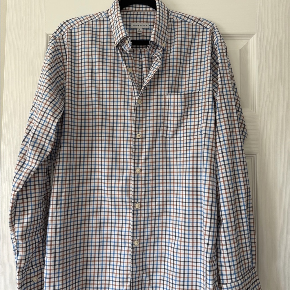 Peter Millar Multicolor Checkered Button Down Shirt